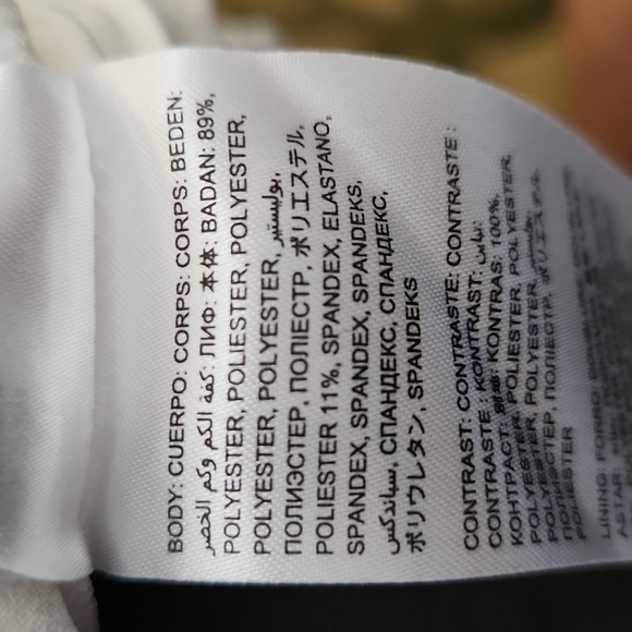 NWT! Bebe split chiffon sleeve spandex body - Picture 16 of 16